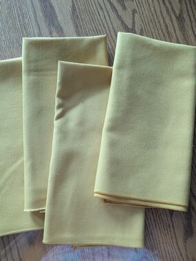Gold Fabric Napkins - Set of 4
